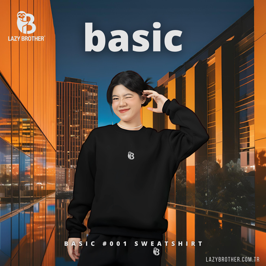🖤 BASIC #001 Kadın Sweatshirt: Sade Şıklığın Yeni Tanımı