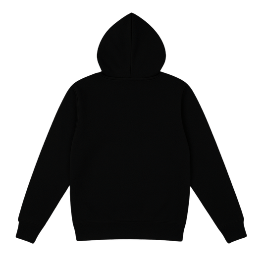 tune in siyah kapüşonlu sweatshirt