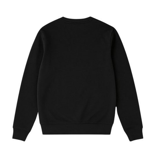 black sweatshirt