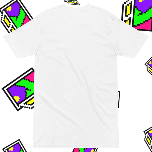 Nakışlı Beyaz Unisex Oversize Tişört “Free Your Mind”