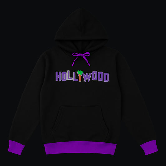 Oversize Uzun Kollu Unisex Kapüşonlu Sweatshirt “Hollywood”