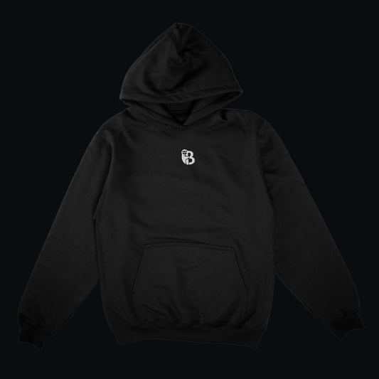 Basic #001 Kapüşonlu Sweatshirt – Siyah